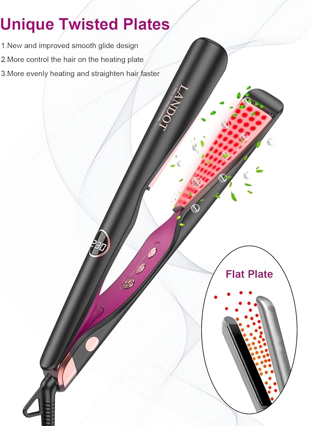 STRAIGHTENER AND CURLER 2 IN 1